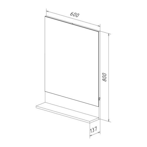 Зеркало LeMark Romance LM07R60Z 60х80 подвесное - фото 5