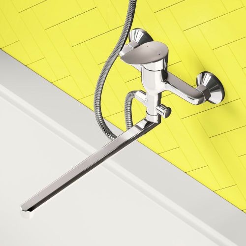 Смеситель для ванны и душа Dorff Norma D1095000 настенный хром