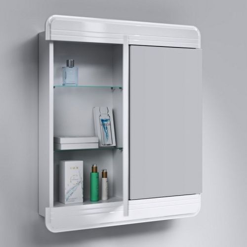 Зеркало-шкаф Aqwella Y Kor.04.07 70х90 подвесной цвет белый - фото 2