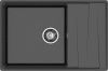 Кухонная мойка Granfest Level LV-760L черный 75х50 цвет черный поверхность матовая
