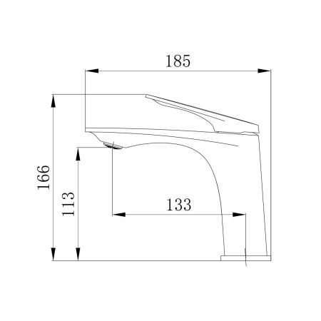 Смеситель Tokito MITSUISHI TOK-MIT-1011 на раковину хром