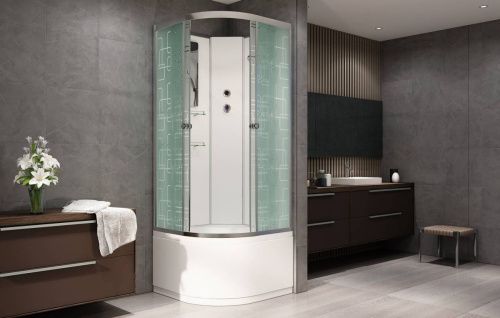 Душевая кабина AvaCan EM4590N 90х90 четверть круга без крыши ориентация универсальная - фото 2