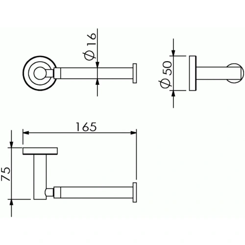 Бумагодержатель Langberger BURANO 11043B - фото 2