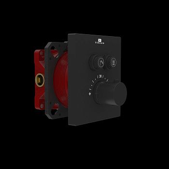 Смеситель для душа Vincea VSCV-321TMB встраиваемый в стену черный с термостатом