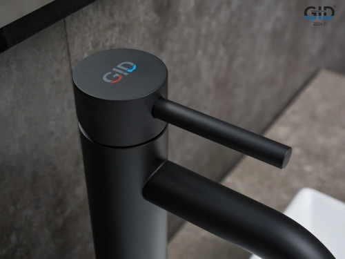 Смеситель для раковины Gid Cascada SS096BMD на столешницу черный - фото 4