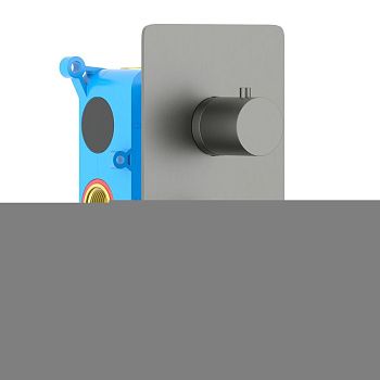 Смеситель для душа Aquatek Европа AQ1391BGM встраиваемый в стену вороненая сталь с термостатом