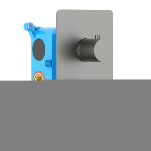 Смеситель для душа Aquatek Европа AQ1391BGM встраиваемый в стену вороненая сталь с термостатом