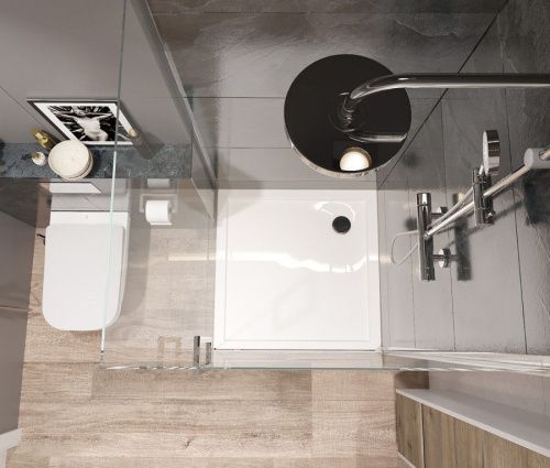 Душевой поддон акриловый Santek Палермо 1WH302476 90х90 белый - фото 3