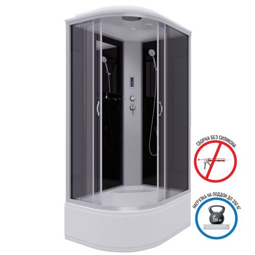 Душевая кабина Niagara Classic 25101434RP 120х80 асимметричная с крышей ориентация правая - фото 2