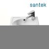 Раковина из сантехнического фарфора Santek Азов WH110254 40х30 накладная цвет белый