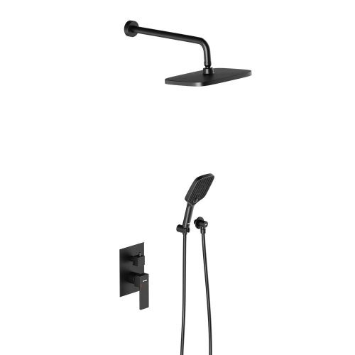 Душевая система Damixa Gala 953520300 встраиваемая в стену цвет черный - фото 2