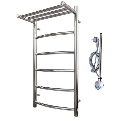 Полотенцесушитель электрический Point Афина PN04148PE 45х80 хром - фото 4