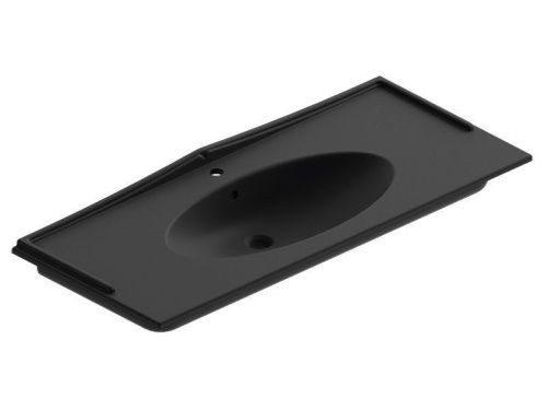 Раковина керамическая Berloni Bagno LAVQAVINCXR58 190 120х50 встраиваемая цвет черный