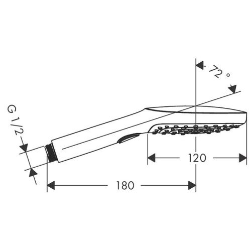 Душевая лейка Hansgrohe Raindance Select 26520000 цвет хром - фото 2
