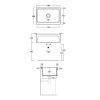 Кухонная мойка Simas Top e lavabi d'Arredo Q500bi 75х50 цвет белый