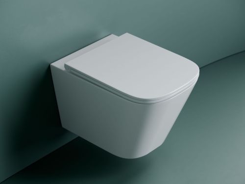 Унитаз подвесной Ceramica Nova UNION CN4009T белый с сиденьем микролифт безободковый смыв торнадо - фото 2