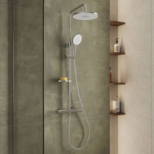 Душевая стойка Milardo Ideal Spa ILSSBTHM89 настенная цвет хром - фото 2