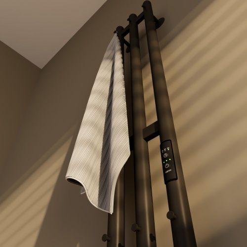 Полотенцесушитель электрический Altasan Арго Арго12017ЧМ 15х120 черный - фото 5