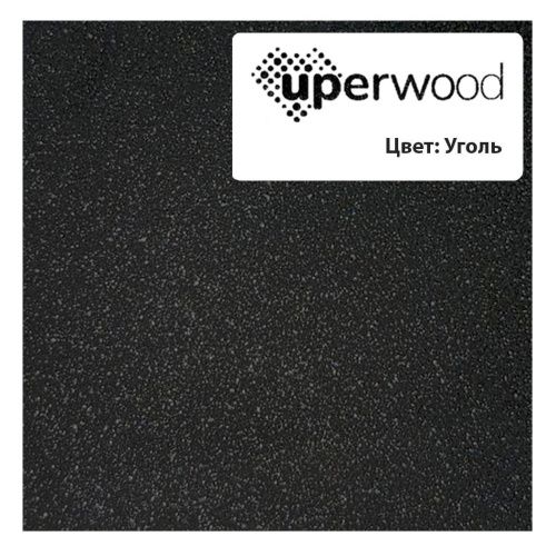 Раковина из искусственного камня Uperwood Elen Quartz 297000019 80х50 полувстраиваемая цвет черный - фото 2