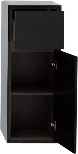 Шкаф Aquanet Милан 00306376 40х90 подвесной цвет черный - фото 4