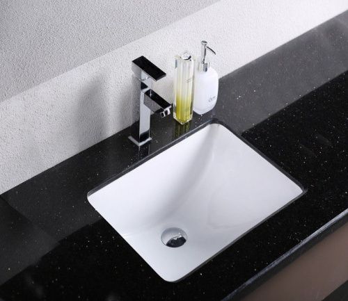 Раковина из сантехнического фаянса CeramaLux 540F 60х40 встраиваемая цвет белый без отверстий под смеситель - фото 3