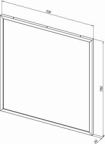 Зеркало с подсветкой Allen Brau Priority 1.31014.02 70х80 подвесное - фото 4