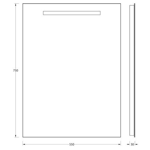 Зеркало Evoform Lumline BY 2002 60х80 подвесное - фото 2