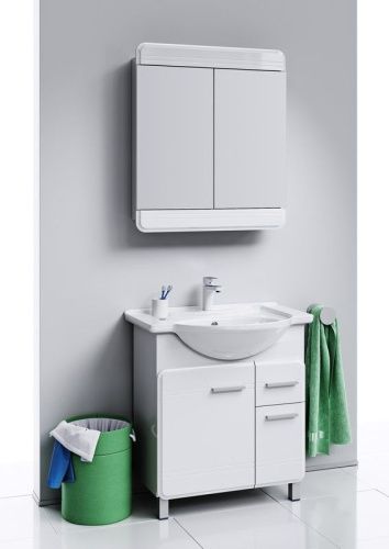 Зеркало-шкаф Aqwella Y Kor.04.07 70х90 подвесной цвет белый - фото 3