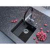Кухонная мойка Grandex Aqua 500105 45х45 цвет черный поверхность матовая