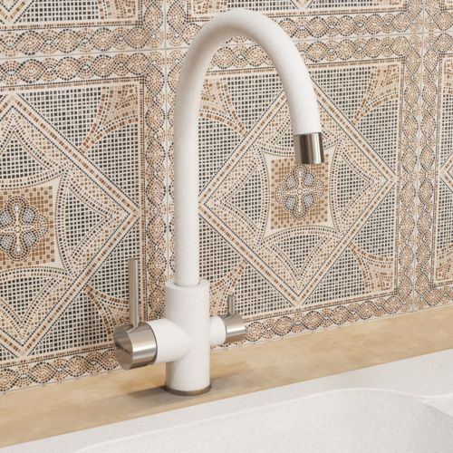 Смеситель для кухни Uperwood Quartz UPD-Q-01-01 UPD-Q-01-01 на мойку белый - фото 4