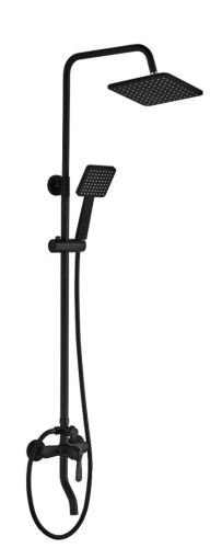 Душевая стойка BOCH MANN ECO Quadro Black BM8427 настенная цвет черный - фото 4