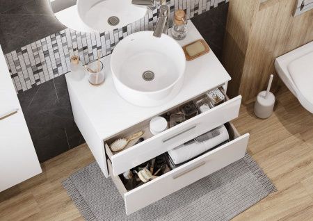 Тумба под раковину Roca Victoria A857470806 80х50 подвесная цвет белый