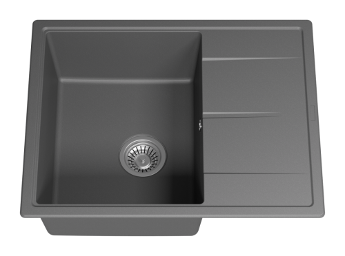 Кухонная мойка Misty Titan TIT-65х51-04 65х50 цвет серый поверхность матовая - фото 5