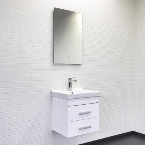 Тумба с раковиной Comforty Никосия 00-00018022CF 50х40 подвесная цвет белый - фото 4