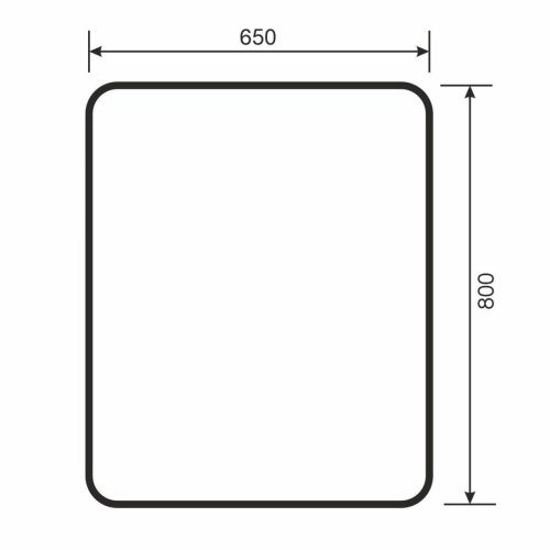Зеркало с подсветкой и антизапотевателем Uperwood Modul 3049345671 70х80 подвесное - фото 3