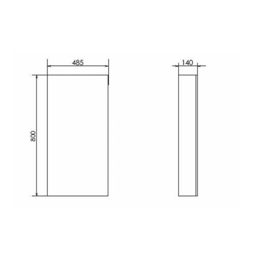 Зеркало-шкаф Comforty Дуэт 00-00009923CF 50х80 подвесной цвет коричневый - фото 2