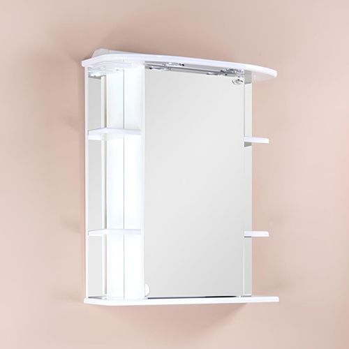 Зеркало-шкаф Onika Глория 206507 70х70 подвесной цвет белый - фото 2