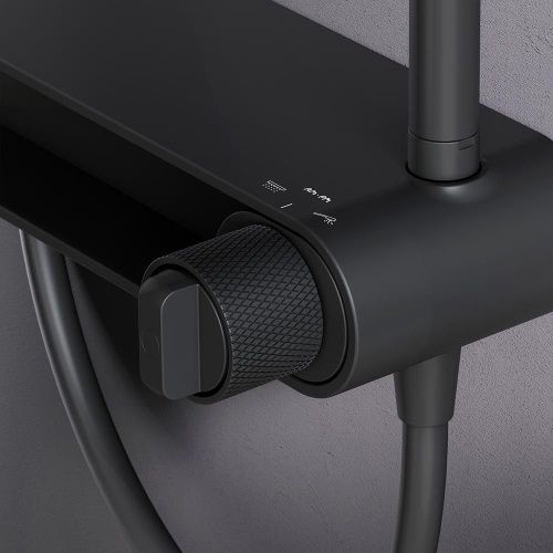 Душевая стойка Am.Pm X-Joy F0785A622 настенная цвет черный - фото 5