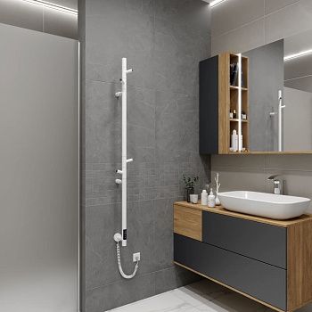 Полотенцесушитель электрический Vincea VTD-1DWE 15х135 белый