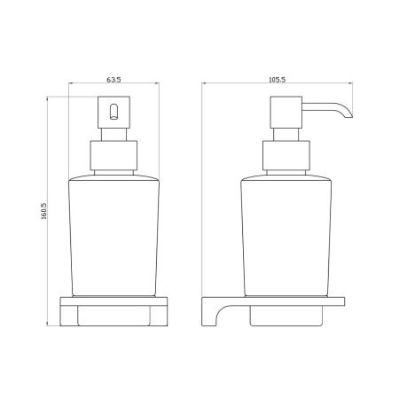 Дозатор RavSlezak Nil NLA0303MG