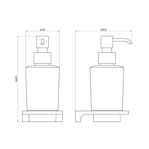 Дозатор RavSlezak Nil NLA0303MG - фото 2