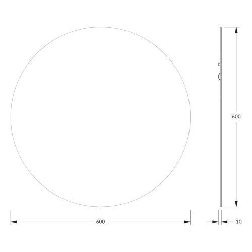 Зеркало в ванную Evoform Primary BY 0041 60х60 цвет хром - фото 2