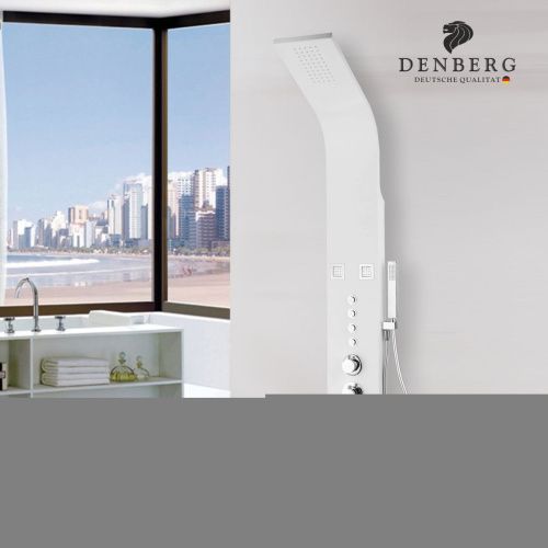 Душевая панель Denberg LT-203 настенная цвет белый с термостатом - фото 4