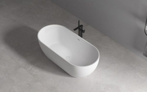 Ванна акриловая Abber AB9241MW 170х80 отдельностоящая овальная с каркасом - фото 3