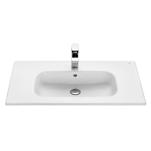 Раковина из сантехнического фарфора Aquaton VICTORIA NORD 732799C000 80х50 накладная цвет белый 1 отверстие под смеситель - фото 3