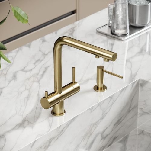 Смеситель для кухни Sancos Foster SC4014BG на мойку золото - фото 2