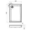Душевой поддон из ABS-пластика Am.Pm Gem W90T-404-12080W 120х80 белый с каркасом
