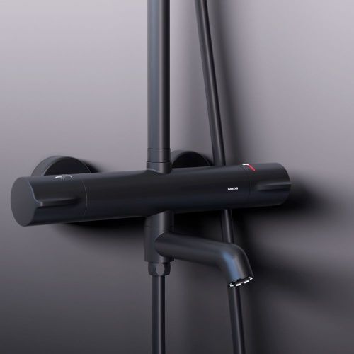 Душевая стойка Damixa Scandinavian Pure 936810300 настенная цвет черный - фото 5