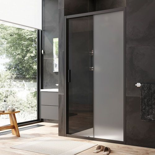Душевая дверь Am.Pm Gem W90G-110-1-195BM 110х195 стекло прозрачное профиль черный