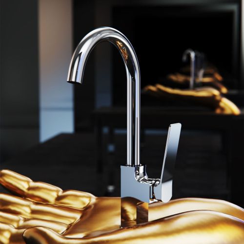 Смеситель для кухни Tokito YOKOHAMA TOK-YOK-1013 на мойку хром - фото 4